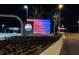 Night view of the colorful Tampa International Airport sign with palm trees at 11248 Andy Dr, Riverview, FL 33569