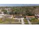Aerial view of a cozy neighborhood highlighting well-maintained homes and mature trees at 1125 Fairwood Ave, Clearwater, FL 33759