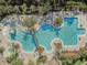 Aerial view of the resort style pool with water park and lap pool. Enjoy the Florida lifestyle! at 20115 Nob Oak Ave, Tampa, FL 33647