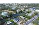 Scenic aerial view of a residential neighborhood with waterfront homes and mature trees at 2113 S West Shore Blvd, Tampa, FL 33629