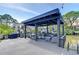 Waterfront cabana offers lounge seating, BBQ area and access to the water at 2113 S West Shore Blvd, Tampa, FL 33629