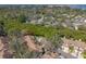 Overhead view of the townhouse complex surrounded by lush greenery and mature trees in a scenic location at 3042 Branch Dr, Clearwater, FL 33760