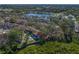 Home features scenic aerial view with a waterway, lake, and lush green surroundings at 3042 Branch Dr, Clearwater, FL 33760