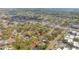 An aerial view showcases the property within its neighborhood, near local shops and businesses at 560 80Th N Ave, St Petersburg, FL 33702