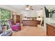 Cozy bedroom with a queen-size bed, a wardrobe, and soft lighting creates a relaxing atmosphere at 8510 Lays Cove Pl, Odessa, FL 33556