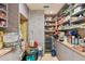 Large pantry featuring shelving and ample storage space at 8510 Lays Cove Pl, Odessa, FL 33556