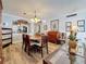 Open floor plan features a dining room adjacent to the kitchen at 18304 Gulf Blvd # 217, Redington Shores, FL 33708