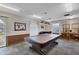 Game room featuring a pool table, natural light, and ample space for recreation and friendly competition at 19029 Us Highway 19 N # 8-15, Clearwater, FL 33764