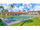 Shuffleboard courts next to a community pool at 19029 Us Highway 19 N # 8-15, Clearwater, FL 33764