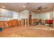 Undergoing renovation, this room offers a glimpse of kitchen features and spacious layout at 607 Manatee Ave, Ellenton, FL 34222
