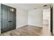 Spacious bedroom features wood floors, modern trim, and an open layout at 713 W West St, Tampa, FL 33603
