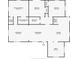 Detailed floor plan showcasing the layout with dimensions of the bedrooms, bathrooms, living spaces, and kitchen at 1011 W Charter St, Tampa, FL 33602