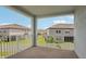 Balcony with a view of other homes in the neighborhood at 31857 Anchor Point Dr, Wesley Chapel, FL 33545