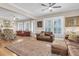 An inviting living room showcasing hardwood floors, ample natural light, and traditional decor at 732 Oak Ne St, St Petersburg, FL 33701