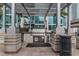 Outdoor grilling area with pergola, stainless steel grill, and prep station at 777 N Ashley Dr # 1915, Tampa, FL 33602