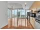Open-concept kitchen with stainless steel appliances and modern cabinetry with great city views at 777 N Ashley Dr # 1915, Tampa, FL 33602