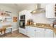 A well-equipped kitchen features stainless steel appliances, granite countertops, a hood, and built-in microwave and oven at 907 E Hamilton Ave, Tampa, FL 33604