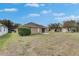 Backyard featuring open grass area with a glimpse of the home's screened patio at 10328 Celtic Ash Dr, Ruskin, FL 33573