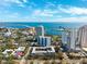 Aerial view of the city with a water view, showing the building's desirable location and surrounding area at 105 4Th Ne Ave # 418, St Petersburg, FL 33701