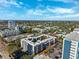 Aerial view of a residential building highlighting its location in the surrounding cityscape at 105 4Th Ne Ave # 418, St Petersburg, FL 33701