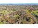 Aerial view highlighting property lines of land with mix of open pastures, mature trees and rural residential appeal at 10946 Gun Dog Way, Lithia, FL 33547