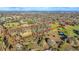 Aerial view highlighting property lines of land with mix of open pastures, mature trees and rural residential appeal at 10946 Gun Dog Way, Lithia, FL 33547