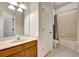 Well-lit bathroom features a vanity with sink, a toilet, and a shower with tub at 3510 Brook Crossing Dr, Brandon, FL 33511