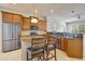 Kitchen features stainless steel appliances, granite countertops, seating at the raised bar at 3510 Brook Crossing Dr, Brandon, FL 33511
