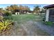 Expansive backyard featuring a shed and open green space, offering plenty of room for recreation at 3521 Sumner Rd, Dover, FL 33527