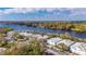 Aerial view of the condo units on the lake at 4049 Dolphin Dr, Tampa, FL 33617