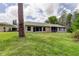 Well-maintained backyard featuring lush lawn and partial views of house at 4908 Lynchburg Ct, New Port Richey, FL 34655
