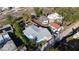 Aerial view of a light-blue house offering a glimpse of the neighborhood layout at 5126 1St S Ave, St Petersburg, FL 33707