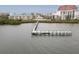 Aerial view of the community dock at 1213 Bay Club Cir, Tampa, FL 33607
