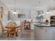 Elegant kitchen with white cabinetry, center island, pendant lights, and modern appliances at 1213 Bay Club Cir, Tampa, FL 33607