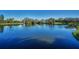 A serene pond surrounded by trees and greenery adds to the community's charm at 150 Belleview Blvd # 307, Belleair, FL 33756