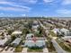 Overhead aerial view of the home, highlighting the property's location near local beaches at 2011 1St St, Indian Rocks Beach, FL 33785