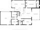 Detailed floor plan showcasing the layout of the home with multiple bedrooms, living spaces, and a screened porch at 2504 Bayshore Dr, Belleair Beach, FL 33786