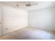 This simple bedroom has a ceiling fan and room for creativity at 2725 Onizuka Ct, Palm Harbor, FL 34683