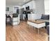 Modern kitchen seamlessly opens to the living room area at 3623 N 53Rd St, Tampa, FL 33619