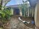 View of the front yard and entrance of the house at 4266 Marine Pkwy, New Port Richey, FL 34652