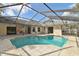 Beautiful pool and screened-in patio area for the ultimate outdoor experience at 4735 Foxshire Cir, Tampa, FL 33624
