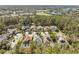 A stunning aerial perspective captures a residential neighborhood nestled among lush greenery and shimmering lakes at 10439 Greendale Dr, Tampa, FL 33626