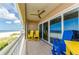 Relax on this lovely outdoor balcony with ocean views and plenty of space at 18700 Gulf Blvd # 6, Indian Shores, FL 33785