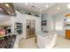 Gourmet kitchen boasting stainless steel appliances, custom cabinetry, and an island at 18700 Gulf Blvd # 6, Indian Shores, FL 33785