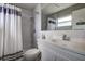 Bathroom with shower, vanity and mirror at 3550 100Th N Pl, Pinellas Park, FL 33782