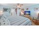 Relaxing bedroom offering ample space and a view to another room at 5000 Gulf Blvd # 304, St Pete Beach, FL 33706