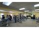 Community gym with a variety of exercise equipment and weights, providing residents with fitness amenities at 5108 Brittany S Dr # 903, St Petersburg, FL 33715