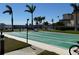 Recreational shuffleboard court for residents with water view at 5108 Brittany S Dr # 903, St Petersburg, FL 33715