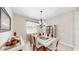 Inviting dining room with a modern table set, stylish décor, and plenty of space for entertaining at 8436 White Poplar Dr, Riverview, FL 33578
