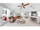Open floorplan featuring the kitchen, dining, and living spaces, perfect for gatherings at 8436 White Poplar Dr, Riverview, FL 33578
